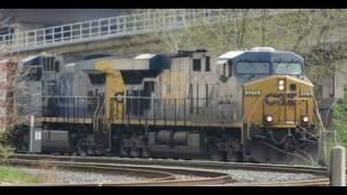 preview picture of video 'CSX with Chessie & Seaboard Cars'