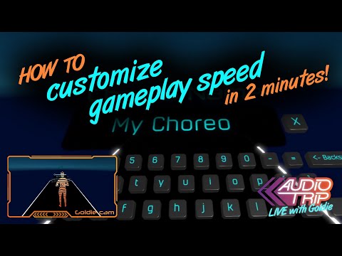 Customize Audio Trip gameplay speed in 2 minutes! "Live with Goldie" tutorial