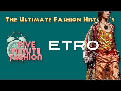 5 MINUTE FASHION: Etro