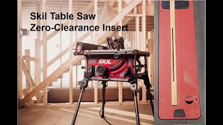 Making a Zero-Clearance Insert for Skil Table Saw Throat Plate