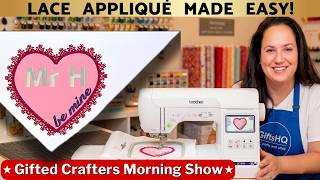 Embrilliance Lace Edge Appliqué for Beginners | FREE Design Included