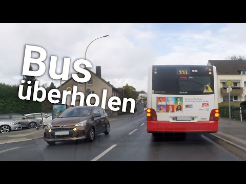 Overtaking a bus: How to do it correctly | Driving licence class B