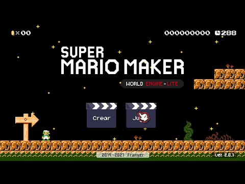 Jugando niveles de Super Mario Maker World Engine (Los primeros 2 niveles son automáticos)