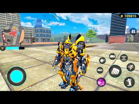 Bumblebee Multiple Transformation Jet Robot Car Game 2020 - Android Gameplay