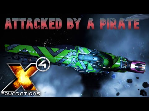 X4 Foundations - First time pirate attack - Ship delivery !