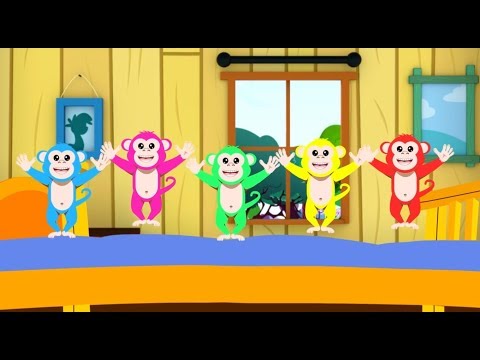 Five Little Monkeys | Nursery Rhymes | Happy Baby Songs | Kids Songs