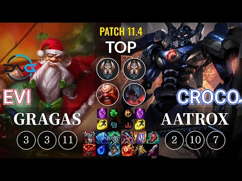 DFM Evi Gragas vs Croco Aatrox Top - KR Patch 11.4
