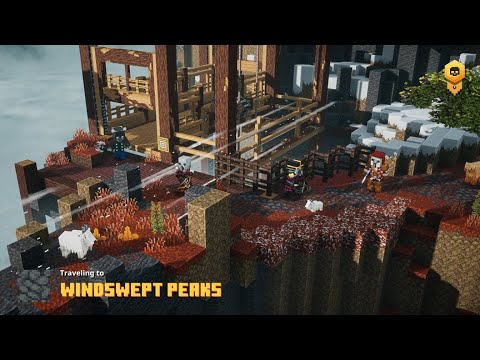 MINECRAFT DUNGEONS Walkthrough Gameplay Part 17 - WINDSWEPT PEAKS