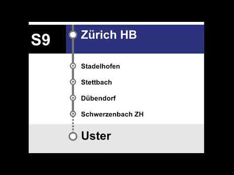 ZVV Ansagen - S9 Schaffhausen – Zürich HB – Uster
