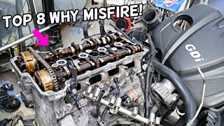TOP 8 WHY HYUNDAI SANTA FE HAS ENGINE MISFIRE, CYLINDER MISFIRE