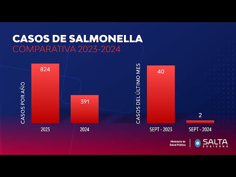 En el último año los casos de salmonelosis disminuyeron un 52,5% en la provincia