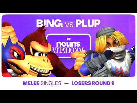 Nounsvitational 2024: Bing (Donkey Kong / Falco) vs Plup (Sheik) | SSBM Melee Losers Round 2