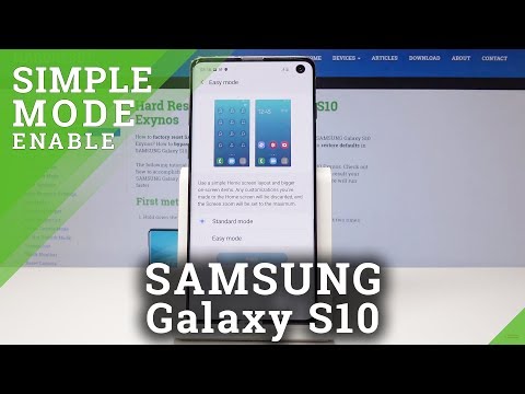 How to Enable Simple Mode in SAMSUNG Galaxy S10 - Minimalistic Look