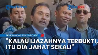 Roy Suryo di Polda Metro Jaya: Jika Ijazah Terbukti Asli, Jokowi Tetap Layak Disebut Jahat