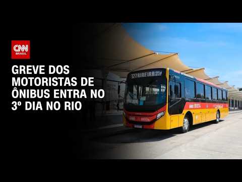 Greve de ônibus chega ao terceiro dia no Rio de Janeiro | CNN NOVO DIA