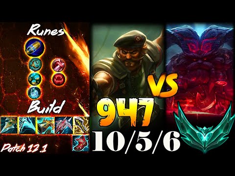 [ 947 ] Gangplank vs Ornn Top -  Season 12 - Platinum II
