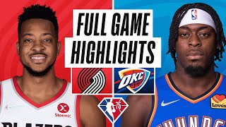 Download Lagu TRAIL BLAZERS at THUNDER | FULL GAME HIGHLIGHTS | January 31, 2022 Thumbnail