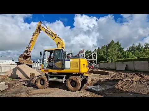 Komatsu PW160-7E0, ekskavatoriai
