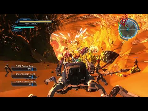 EDF 5 M31 Cave Invasion Stage 1 Inferno Air Raider Online Solo ( Earth Defense Force )