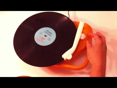 Vintage Major Portable record player Populuxe demonstration