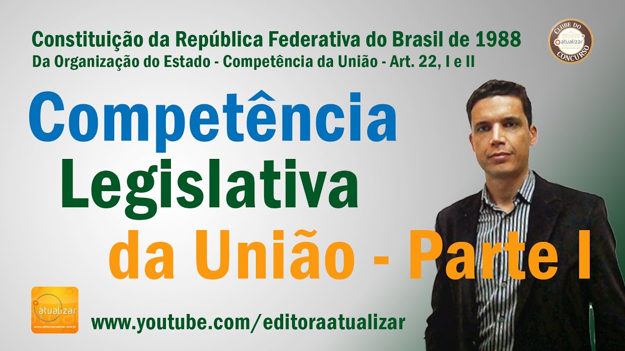 CF/88 - Art. 22, I e II (Competências Legilativa da União - Parte I)