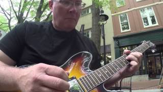 Video thumbnail for Sultans of Swing Solos - Oscar Schmidt OE-30 by Tony Lee Glenn