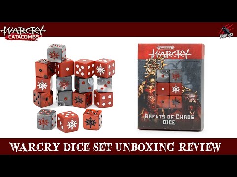 WARCRY DICE SET AGENTS OF CHAOS - Unboxing Review With Comparison To ALL Other Warcry Dice Sets