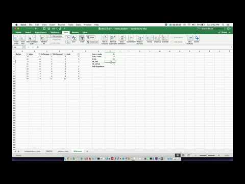 Wilcoxon Rank Sum Test: Theory and Tutorial in Excel