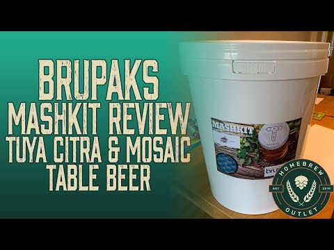 Brupaks Mashkit Review - Tuya Citra & Mosaic Table Beer by Track Brewing & The Homebrew Outlet