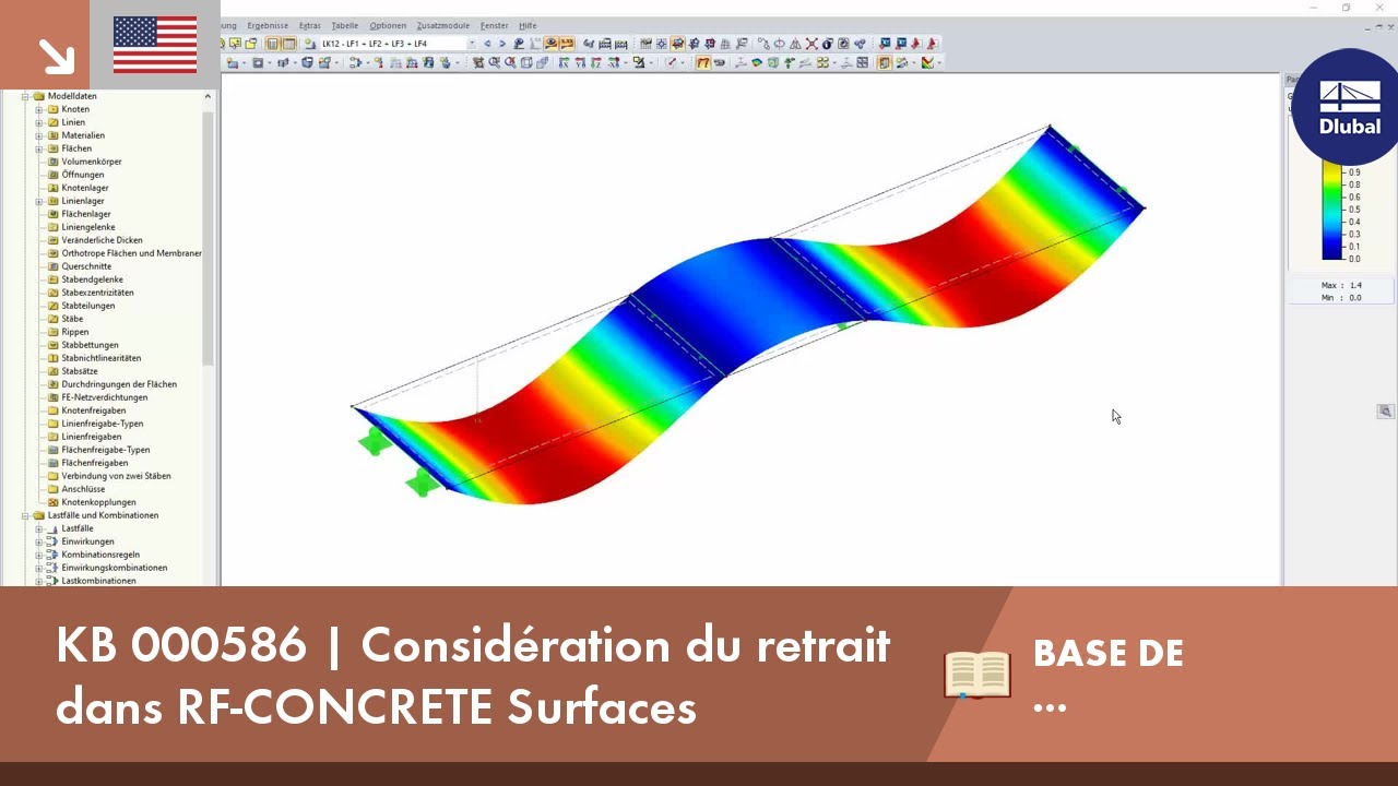 KB 000586 | Considération du retrait dans RF-CONCRETE Surfaces