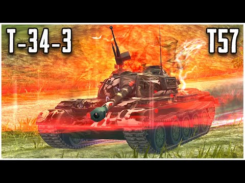 UPRISING T-34-3 & T57 Heavy WoT Blitz | Gameplay Episode
