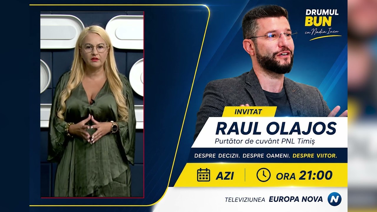 În această seară, de la ora 21:00, îl avem invitat pe Raul Olajos, purtător de cuvânt al PNL Timiș.