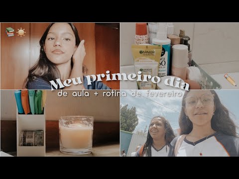 Meu primeiro dia de aula de 2023 (vlog, rotina produtiva, estudos etc)