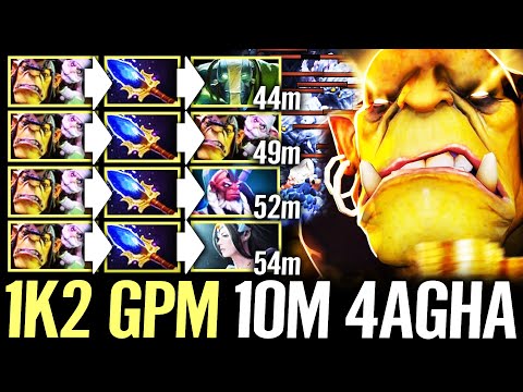 🔥 10 MIN 4 AGHANIM BUFF Alchemist WTF ATM Machine — 1300 GPM Radiance + Heart by Daxak Dota 2 Pro
