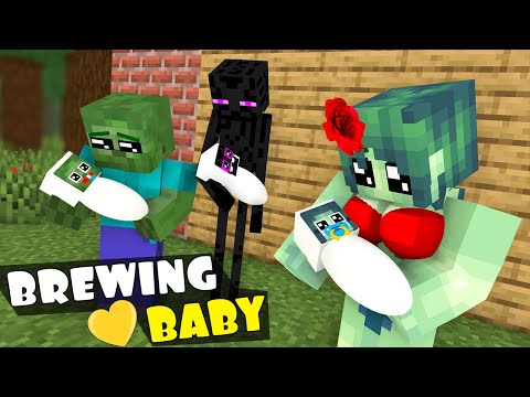 Monster School : BREWING BABY CHALLENGE - Minecraft Animation