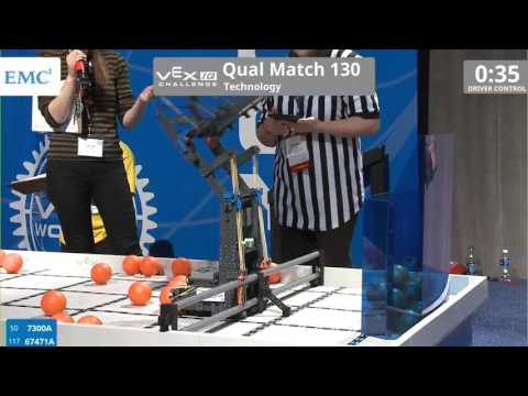 VEX Worlds 2016 - VEXIQ Elementary School - Technology - Qual 130 (7300A 67471A) 113