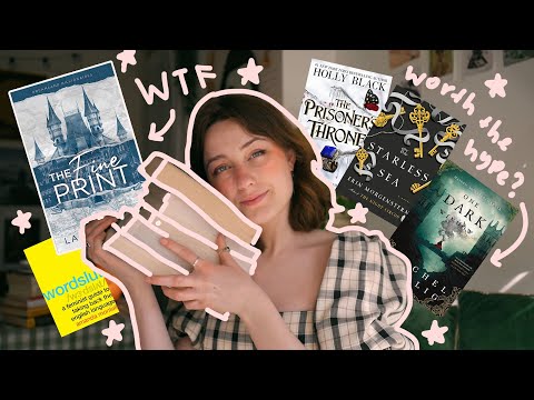 bad tiktok romance & hyped fantasy 🌷 books i recently read