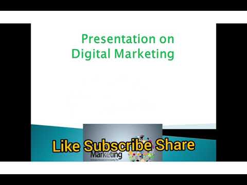 Digital Marketing Presentation Idea :2021 latest video must watch best ppt idea