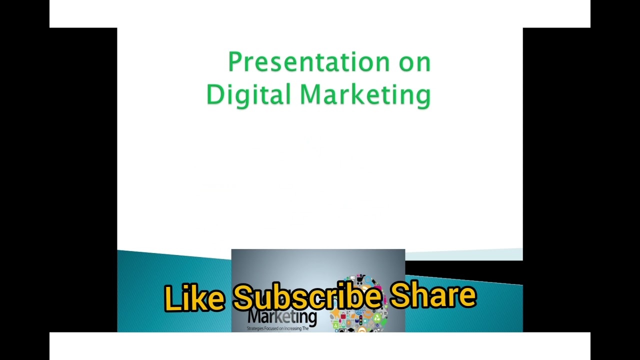 Digital Marketing Presentation Idea :2021 latest video must watch best ppt idea