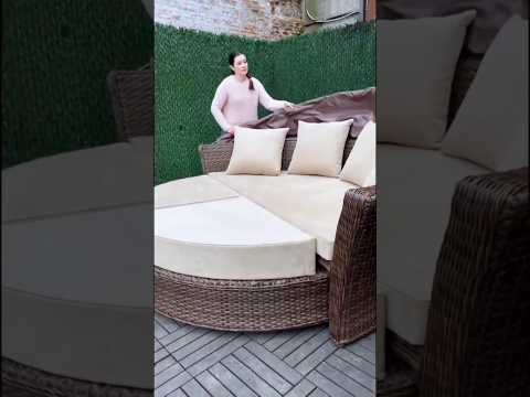 Шикарний диван трансформер #ротанг