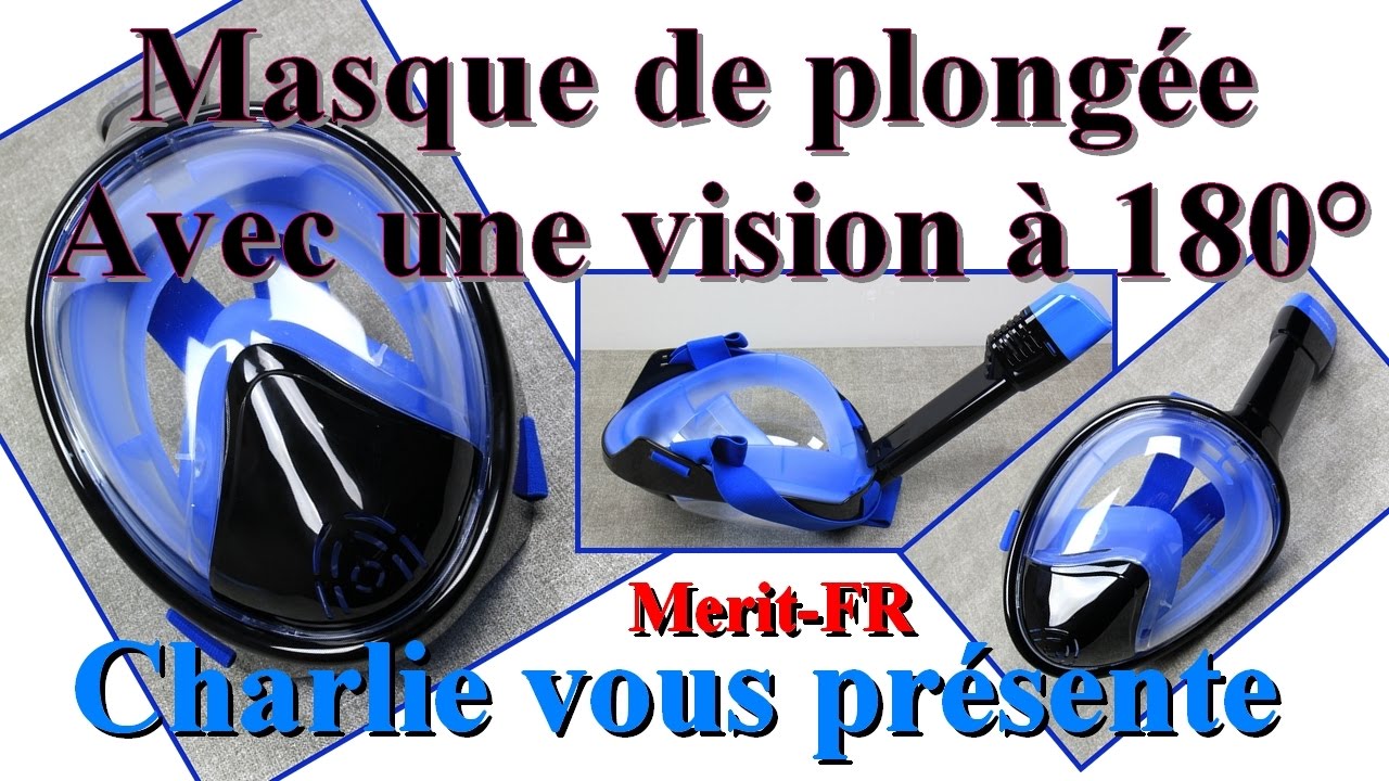 Le nouveau masque de plongée avec une vision à 180° Merit FR