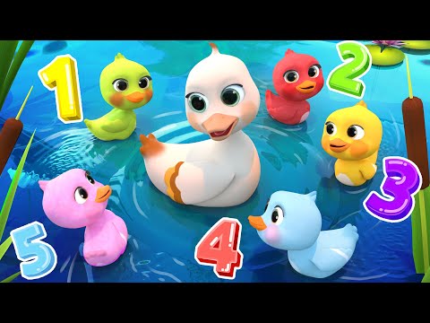 5 Little Ducks | Learn Colors Song | Lalafun Nursery Rhymes & Kids Songs