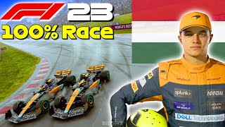 F1 23 - Let's Make Norris World Champion #14: 100% Race Hungary