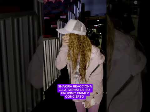 Shakira reacciona a la tarima de su Próximo Concierto World Tour 2025