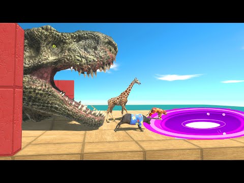 Jump Over T-Rex & Spinosaurus Heads to Evolve – Kaiju vs Skar King Final Battle | ARBS