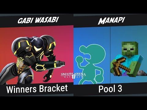 SAU17: Pools - gabi wasabi (Samus) Vs. Manapi (G&W, Steve)  - Ultimate Singles