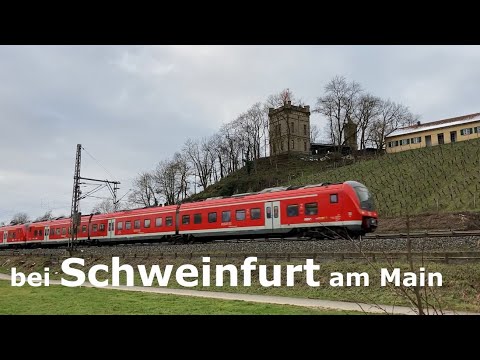 In der Nähe von Schweinfurt am Main vor schönen Hintergründen gefilmt, Anfang 2023, olme27