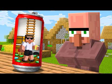 I Built a Secret Base inside Doorbin's COCA COLA in Minecraft..