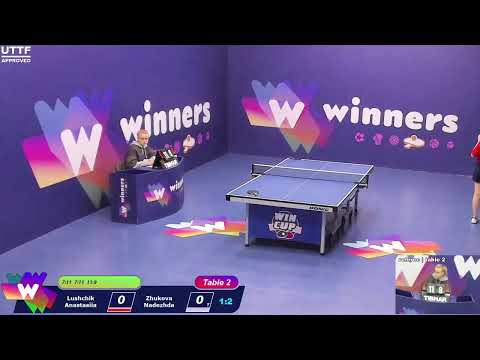 WINners CUP table 2  22.01  Lushchik Anastasiia - Zhukova Nadezhda  21:30