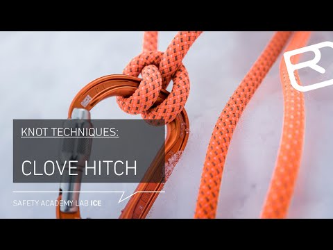 Tying a clove hitch with one hand – knot techniques high alpine tours – Tutorial (5/18) | LAB ICE